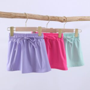 Toddler Girl Active Skirt - Solid Color Athletic Skirt with Lining for Sports