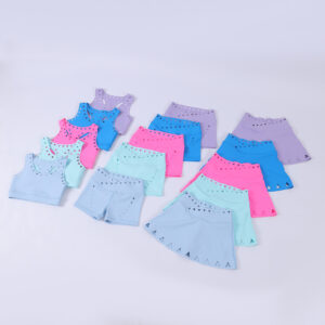 Girls' Cutout Activewear Set Racerback Top & Shorts 2-Piece Sport Outfit