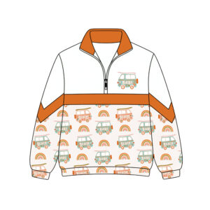 Contrast Color Block Patchwork Toddler Boys Half Zip Sweatshirt Boys Outdoor Play All-Match Loose Sweatshirt