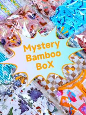 Mystery Bamboo Baby Clothing Box Mixed Cartoon Floral Check Prints Soft Breathable Bamboo Fabric Random Surprise Infant Toddler Outfit Bundle Gift Box