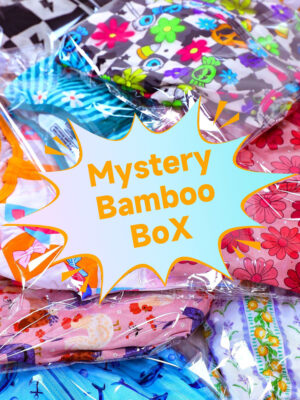 Surprise Mystery Bamboo Baby Outfit Box Random Unique Floral & Cartoon Prints Soft Bamboo Fabric Infant Clothing Mystery Bundle Holiday & Baby Shower Gift Box