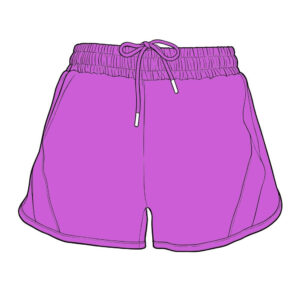 Toddler Girls Solid Athletic Shorts Elastic Ruched Drawstring Waist Curved Split Hem Quick Dry Lightweight Breathable Running Workout Summer Casual Sport Shorts