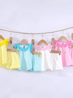 Baby Girl 2 Piece Summer Ruffle Clothing Set